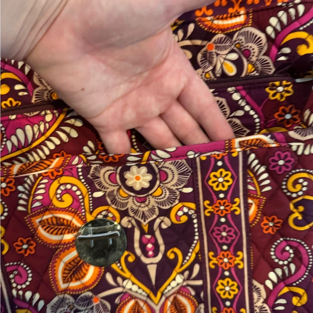 Vera Bradley Attache Safari Sunset Work Laptop Beautiful Shoulder Messenger Bag